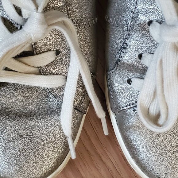 Josef Seibel Caren 01 Metallic Silver Sneakers Orthopedic Comfort Sz 6.5 - Picture 4 of 7